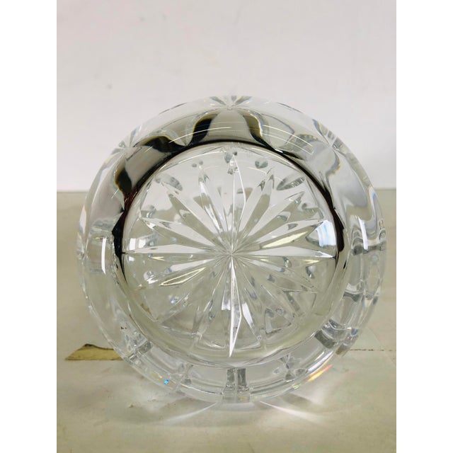Vintage Round Crystal Glass Tall Decanter For Sale In Boston - Image 6 of 8