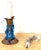 Early 20th Century French Belle Époque Chinoiserie Foo Dog Candelabra Lamp, Turquoise Flambé For Sale In West Palm - Image 6 of 11