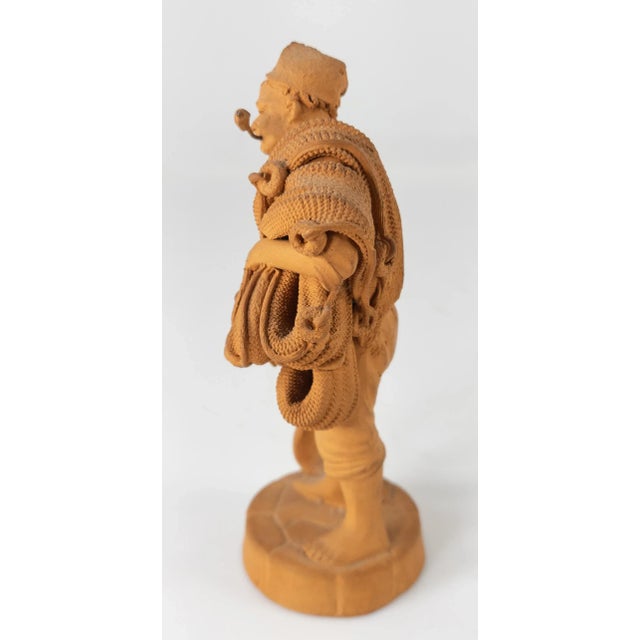 Mid 20th Century Italian Capodimonte Terracotta Clay Figure For Sale - Image 4 of 8