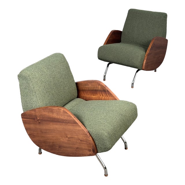 Type 360 Lounge Chairs attributed to Janusz Różański, 1960s, Set of 2 For Sale
