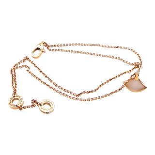 Bvlgari Divas’ Dream 18ct Rose Gold Mother-of-Pearl Bracelet 3.93g For Sale