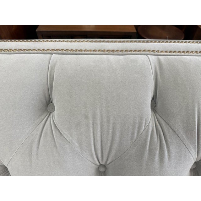 Stickley Greige Upholstered and Tufted Draper Sofa For Sale - Image 15 of 18