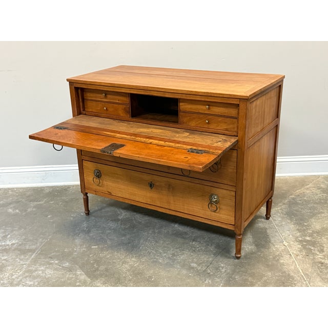 Wood 19th C. French Empire Style Commode With Drop Front For Sale - Image 7 of 12