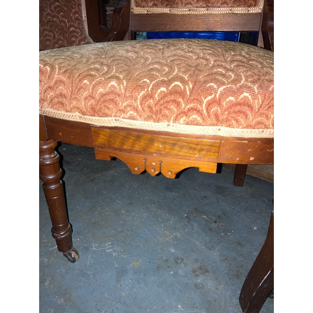 Late 19th Century Mid 19th Century Eastlake Victorian Sette Set For Sale - Image 5 of 12