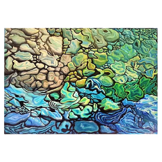 Sabrina Pugliese, Seabed, Original Oil Painting, 2019 For Sale