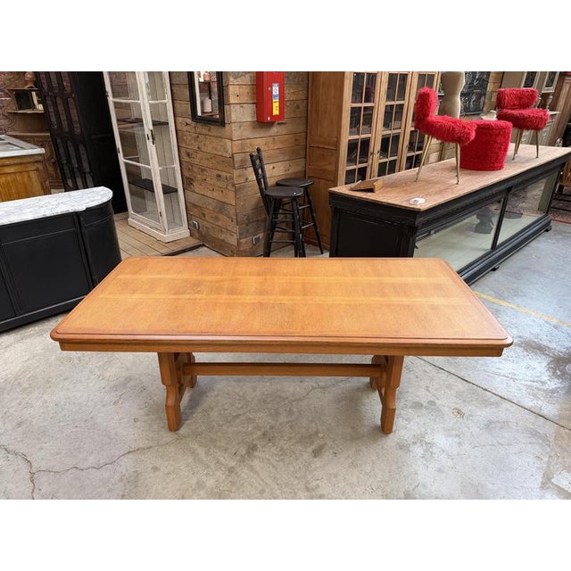 1970s Extendable Table by Guillerme and Chambron for Votre Maison, 1970s For Sale - Image 5 of 18