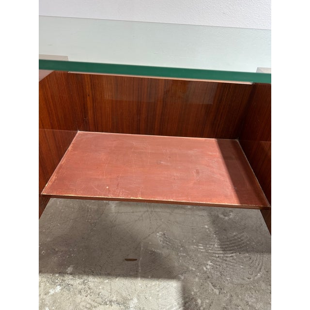 Wood 1950s Italian Mid Century Modern Dressing Table Console For Sale - Image 7 of 12