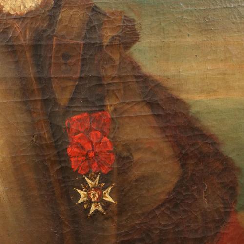 Portrait of a Nobleman, 1700s, Oil on Canvas For Sale - Image 6 of 13