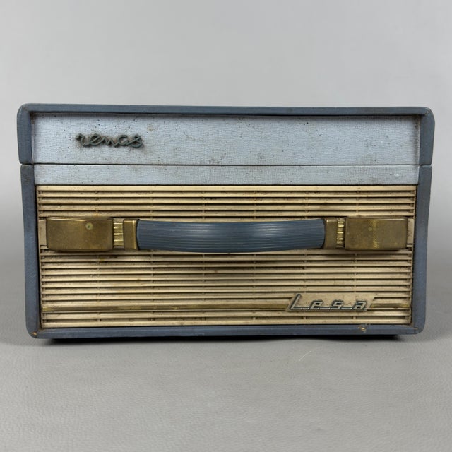 Blue Vintage Lesa Milano Renos Reel-to-Reel Tape Recorder, 1960s For Sale - Image 8 of 11