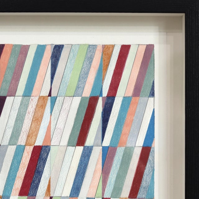 Paper Blaze Your Own Trail - Original Framed Sculptural Abstract Colored Pencil Flashe Paint and Paper Artwork For Sale - Image 7 of 9