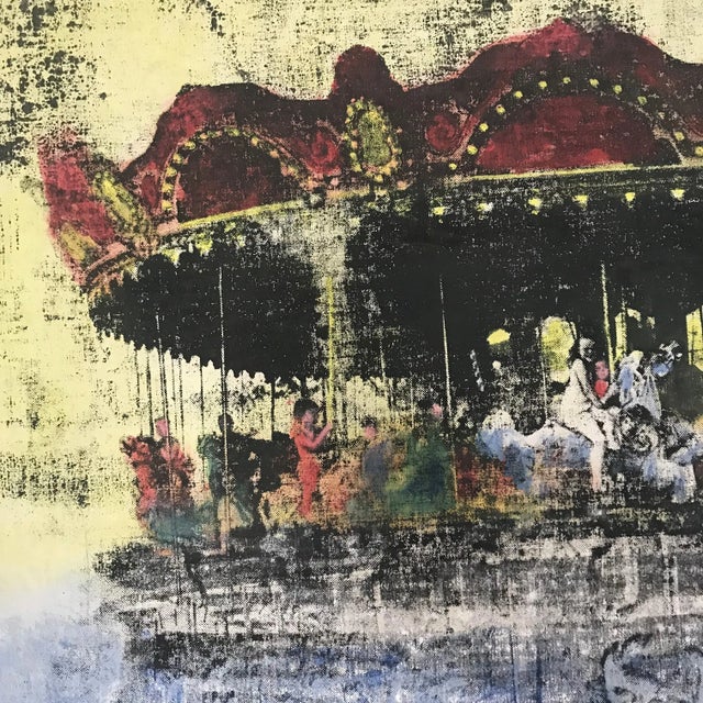 Mid-Century Modern Mil Lubroth Carousel Serigraph C. 1975 For Sale - Image 3 of 12