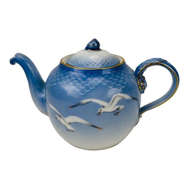 Vintage Bing & Grøndahl - Denmark Seagull Teapot For Sale