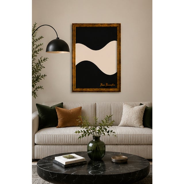 Title: Sculpted Space Modern Painting, Framed by Bryan Boomershine For Sale - Image 4 of 9
