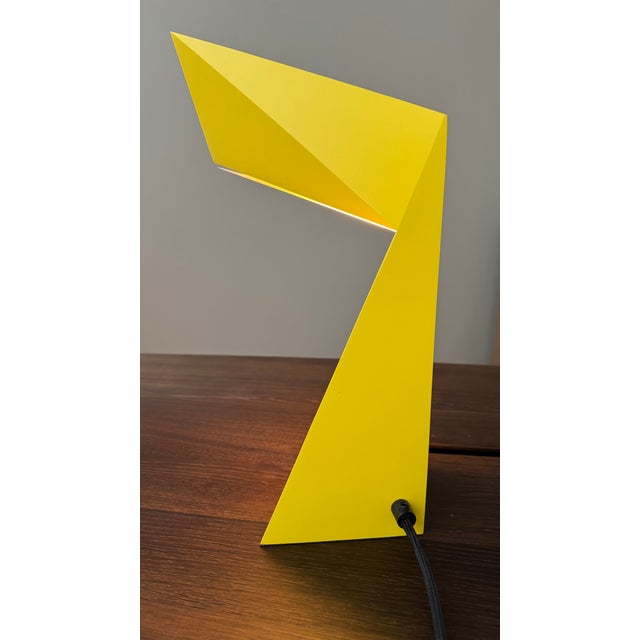 Origami Lacquered Table Lamp by Francois Champsaur, 2015, in Very Good conditions. Designed from 2000 This piece has an...