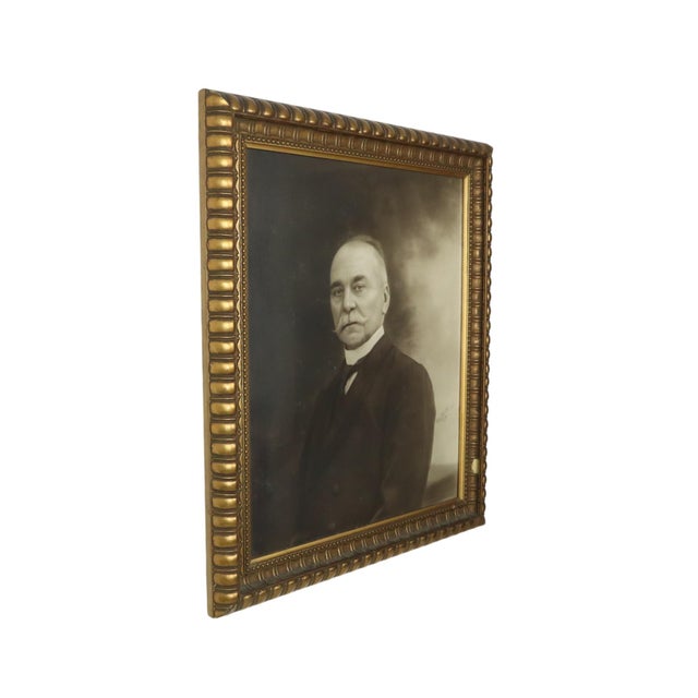 Large Vintage Photo Portrait of Man, 1921 For Sale - Image 11 of 13
