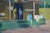 1960s Mid Century Figurative Landscape -- Aptos Village Apple Shed and Market by Jon Blanchette For Sale - Image 5 of 5