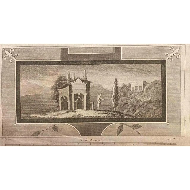 Roman Temple Fresco from "Antiquities of Herculaneum" is an etching on paper realized by Isidoro Frezza in the 18th...
