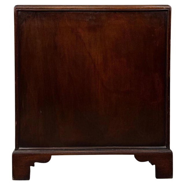 Brown Small Antique Early 20th Century Campaign Chest of Drawers For Sale - Image 8 of 12