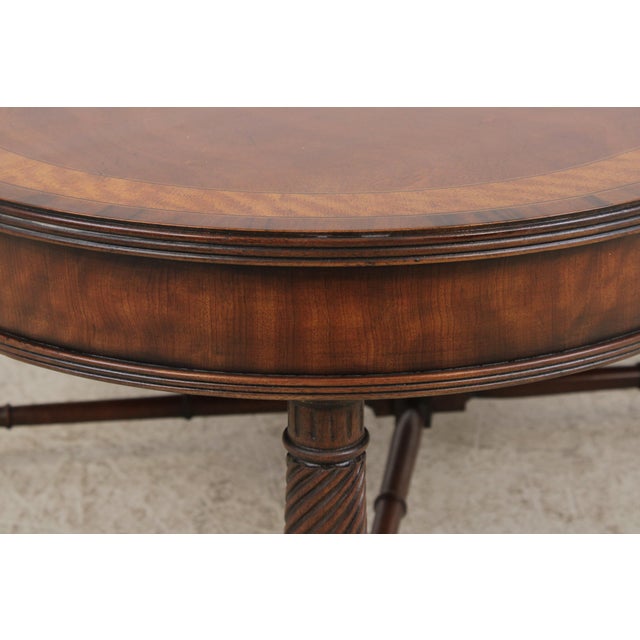 Wood Henredon Regency Mahogany Inlaid Coffee Table For Sale - Image 7 of 15