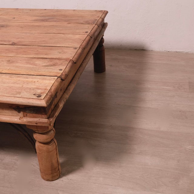 Vintage Indian Teak Coffee Table, 1960s For Sale - Image 11 of 18