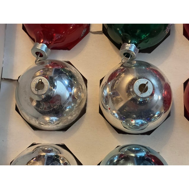 Red Vintage Mercury Glass Tree Ornaments - Set of 15 For Sale - Image 8 of 11