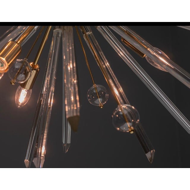 Glass and Metal Floor Lamp by René Roubíček for Nový Bor, 1960s For Sale - Image 3 of 18