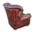 Mid-Century Modern Restoration Hardware Churchill Tufted Leather Armchair For Sale - Image 3 of 18