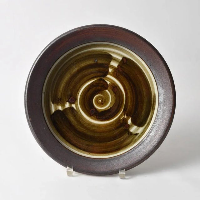 Danish Stoneware Bowl by Hanne Stentoj, 1970s, in Flawless conditions. Designed 1970 to 1979 This piece has an attribution...