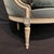 Antique French Louis XVI Painted Carved Loveseat and Pair of Bergeres -Set of 3 For Sale - Image 10 of 10