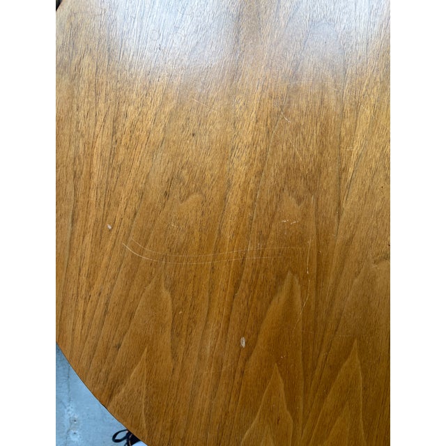 Mid 20th Century (2) Walnut and Chrome Knoll End Tables For Sale - Image 10 of 13