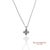 Contemporary 18k(750) White Gold Natural Diamond Cross Pendant Necklace With Chain For Sale - Image 3 of 12
