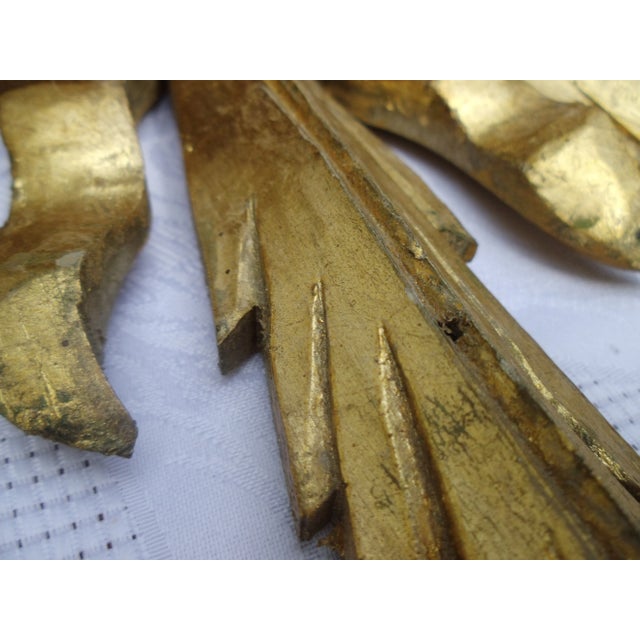 Antique Wooden Sun Mirror in Original Frame, 1890s For Sale - Image 10 of 15