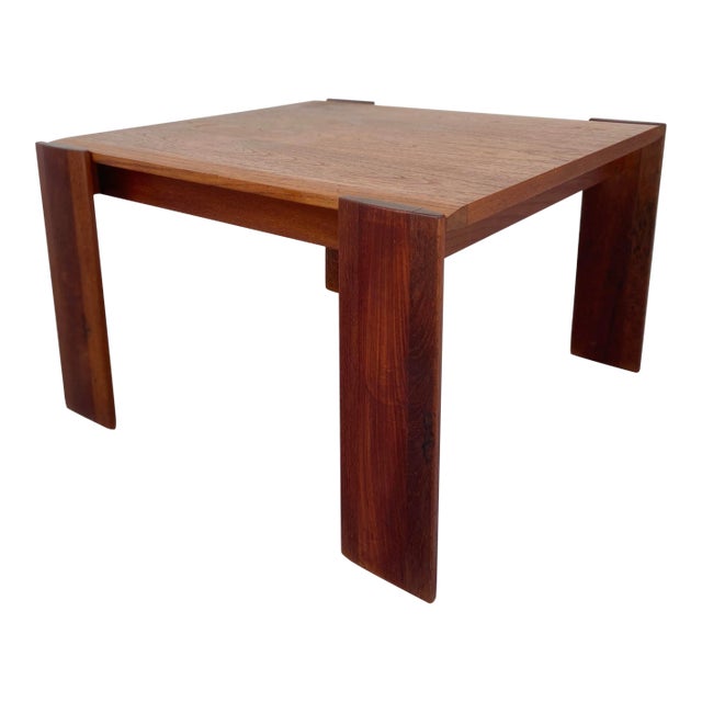 Danish Square Small Coffee or Occasional Table For Sale
