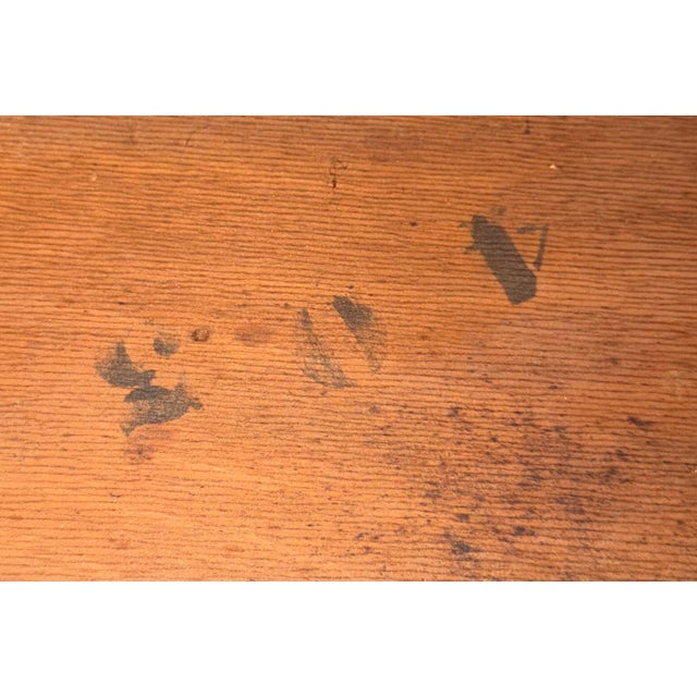 Antique 19th Century American Empire Walnut Library Table (36") For Sale - Image 18 of 18