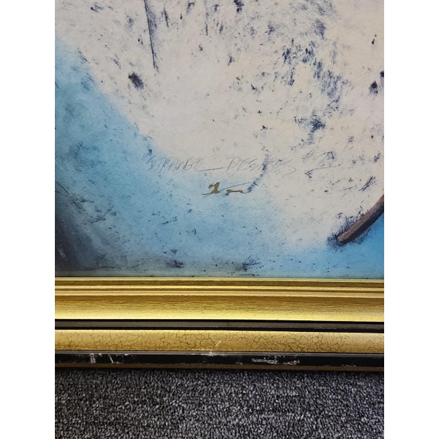 Robert Kostuck Vintage Embossed Screeprint - Strange Desires 1 For Sale - Image 4 of 5