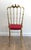 1940s Italian Brass Chiavari Chair and Stool, Seats Covered in Red Velvet- 2 Pieces For Sale - Image 12 of 12