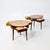 This pair of Italian round side tables from the 1950s–1960s combines sculptural geometry with an unusually intelligent...