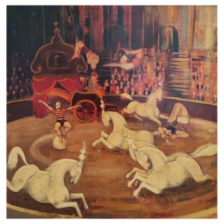 Carlo Roselli, Cirque, Oil on Canvas, Framed For Sale