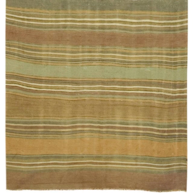 Vintage Circa 1940 Hand Woven Turkish Kilim, 4ft 7in X 15ft For Sale - Image 4 of 7
