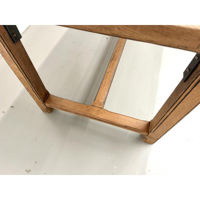 Vintage Farmhouse Dining Table in Oak, 1970s For Sale - Image 11 of 18