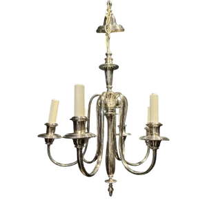 1920s Caldwell Silver Plated Chandelier