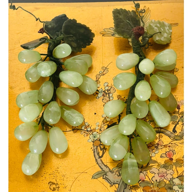 1920s Great Pair of Large Vintage Jadeite Jade Grape Clusters For Sale - Image 5 of 8