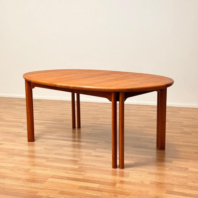 Large Oval Cherrywood Dining Table from Skovby Møbelfabrik, Denmark, 1970s-1980s For Sale - Image 12 of 12