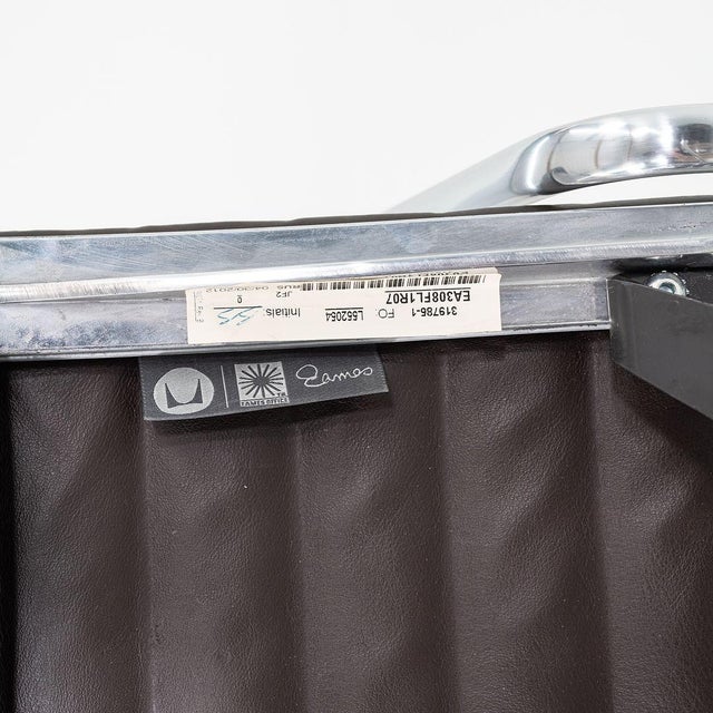 Brown Vintage Mid Century Herman Miller High Back Soft Pad Lounge Chair — Charles Eames — Brown Leather For Sale - Image 8 of 8