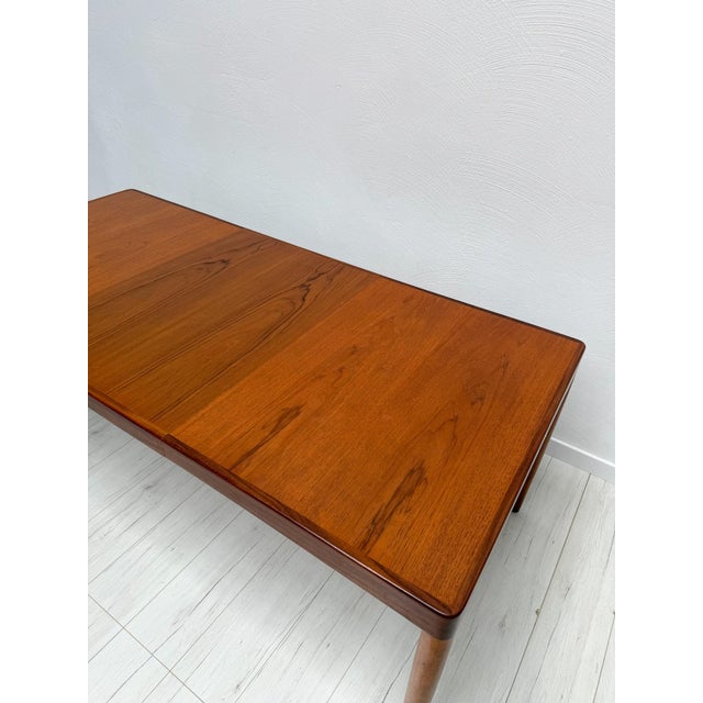 Mid-Century Danish Extendable Teak Dining Table, 1960s For Sale - Image 10 of 11