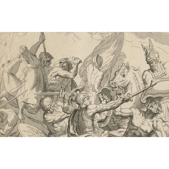 Heroic Roman Battle Scene, 1804, Paper For Sale - Image 6 of 9
