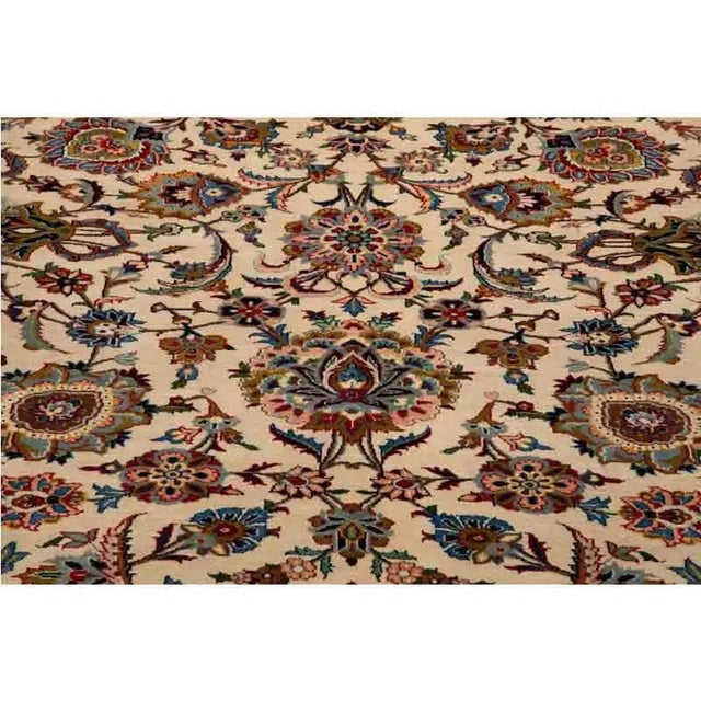 1960s Old Persian Kashan Rug 13’0″ X 16’3″ For Sale In Dallas - Image 6 of 11