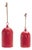 Red Metal Bell Ornament (Set of 2) For Sale