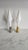 Nautical Pair of White Spindle Sea Shell Lamp Finials, Set of 2, Chrome Base For Sale - Image 3 of 4