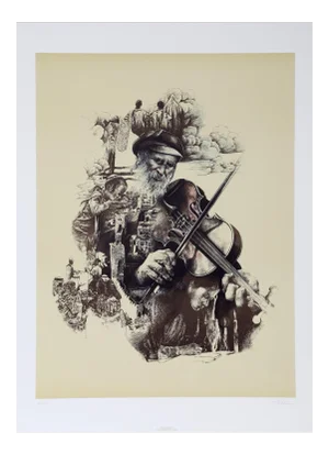 Ari Harpaz, Fiddler on the Roof, Lithograph